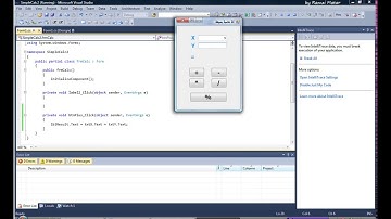 الدرس الثاني: بناء آلة حاسبة بسيطة باستخدام سي شارب Visual Studio C#  TextBox,  Label, Button