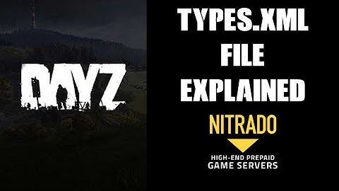 Guide To How types.xml File Works DAYZ Nitrado Private Server Xbox PlayStation Syntax Values Meaning