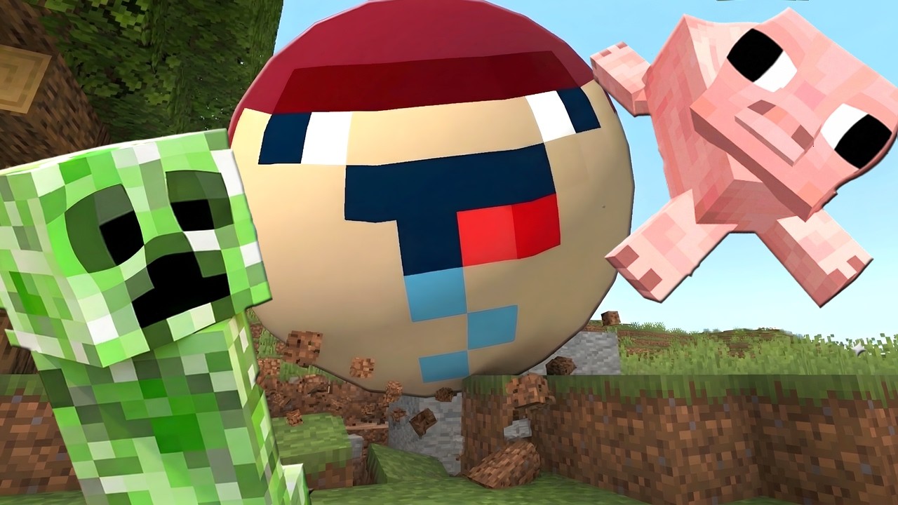 ¡MINECRAFT pero SOY UNA BOLA!