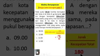 Waktu Berpapasan (waktu berangkat sama)