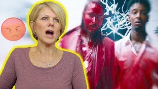 Mom REACTS to Post Malone - rockstar ft. 21 Savage