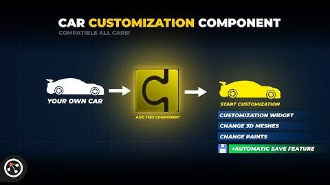 Unreal Engine Car Customization Component Asset