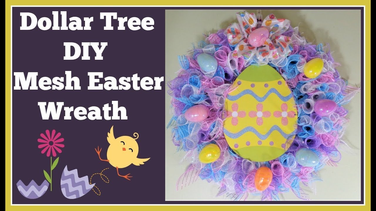 Dollar Tree Diy Easter Wreath 🌸 YouTube