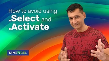 How to avoid .Select, .Activate, Selection