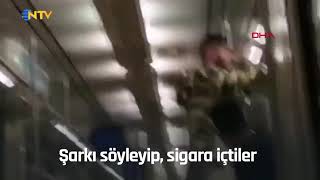 Toplu Taşımada Sigara Içip Şarkı Söylediler