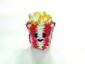 3-D Happy Popcorn Tutorial by feelinspiffy (Rainbow Loom)