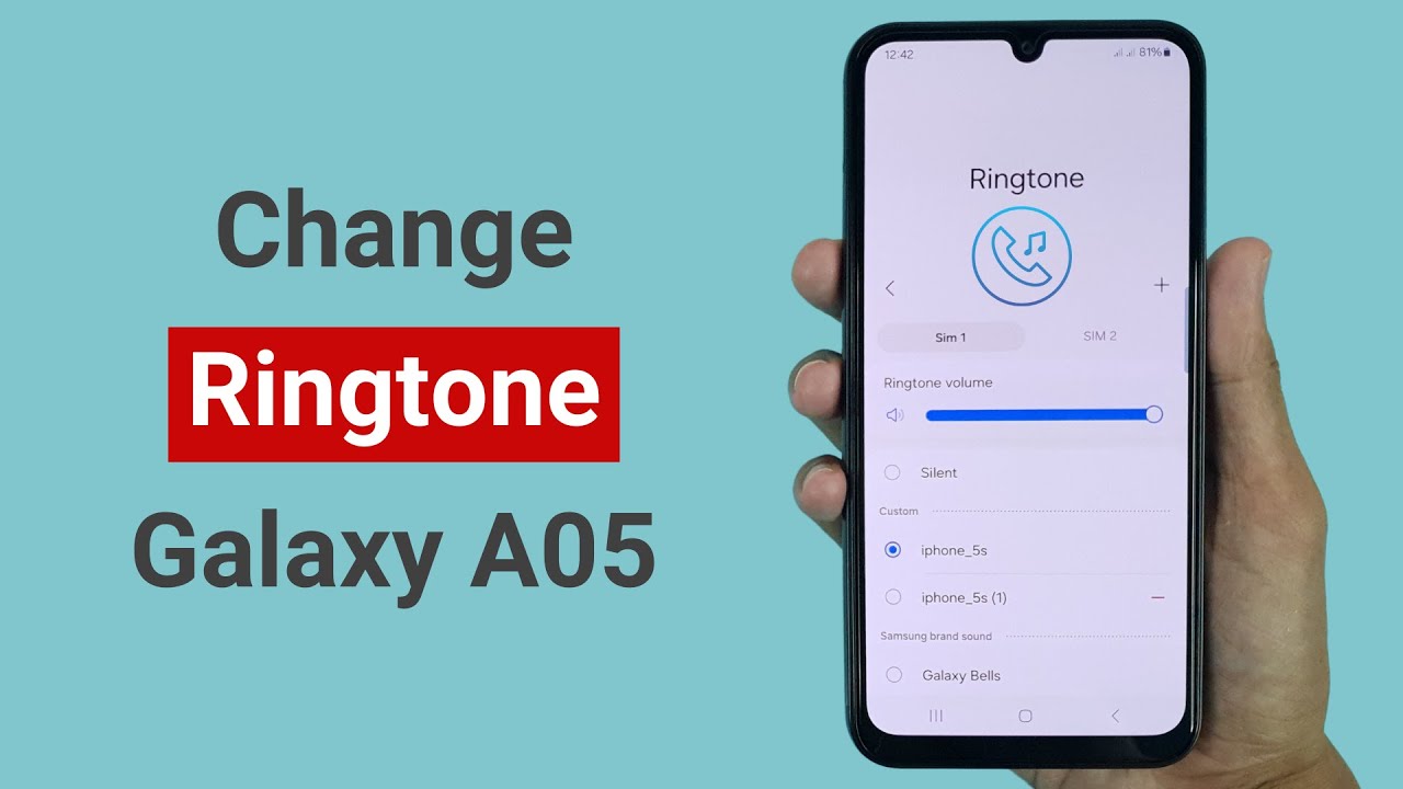 How to Change Ringtone in Samsung Galaxy A05 - YouTube