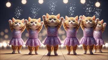 Cat videos funny dance 🤩💃🐾 Videos for cats | बिल्ली डांस | Funny cats #funny #dancingcat #cat