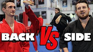Spinning BACK KICK vs Spinning SIDE KICK