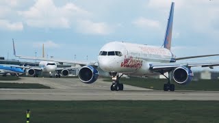 SCREAMING Departures! Manchester Airport Plane Spotting | CLOSE UP Takeoffs runway 23L