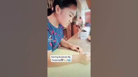 making my performance task in Mathematics solving quadratic equation by factoring✍️📝