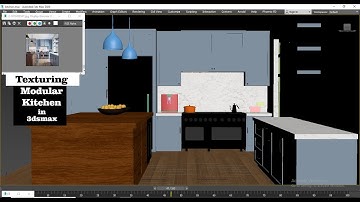 Texturing in 3dsmax I How to Texture Stylish Kitchen (Part 10)