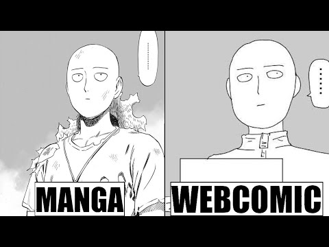 One Punch Man - Webcomic VS Manga - Comparative 