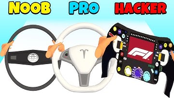 NOOB vs PRO vs HACKER - Steering Wheel Evolution