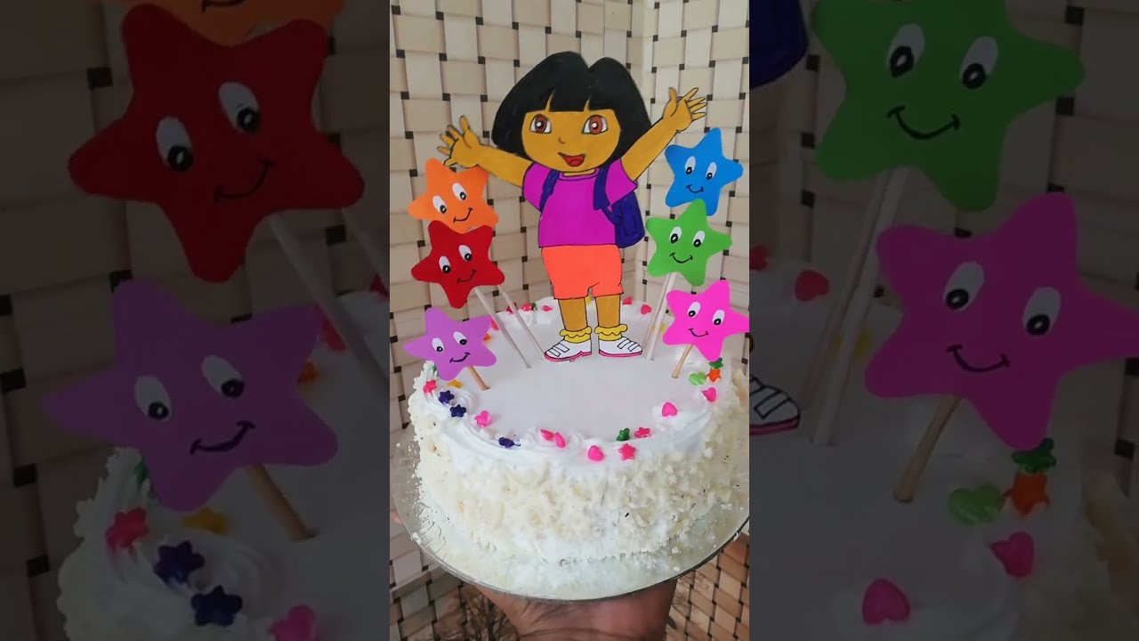 SC032-Dora Birthday Cake - Cake Park