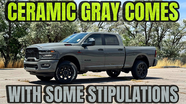 2025 RAM 2500 Night Edition: The All New Ceramic Gray Color Comes With Stipulations....
