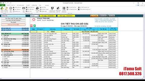 Phần mềm quản lý thu chi - công nợ - tạm ứng - khoản vay cho doanh nghiệp