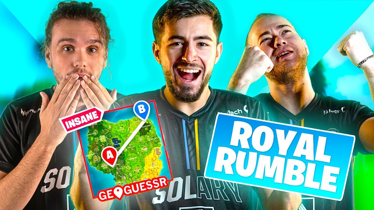 ON DEVINE OÙ ON EST sur la MAP FORTNITE - Solary Night #1 | GUOGUESSR x ROYAL RUMBLE