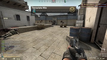 CSGO 1 V 5 Clutch with Scout@Deagle