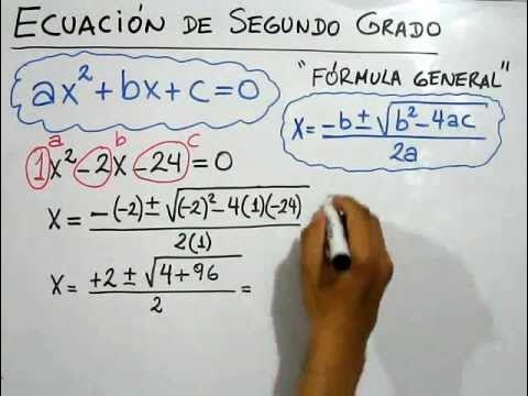 Resolver ecuaciones de segundo grado