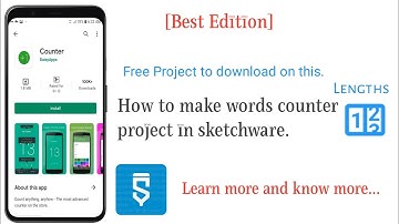 [Best Editon] How to make words counter project in sketchware.