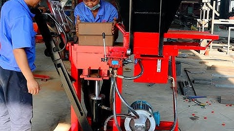 clay soil cement interlocking brick machine moulds changing video hby2-15 clay brick making machine