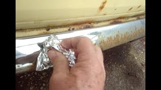 Rusty Chrome? Try this. Quick, cheap and no scratches! Surprisingly effective. How to clean chrome.