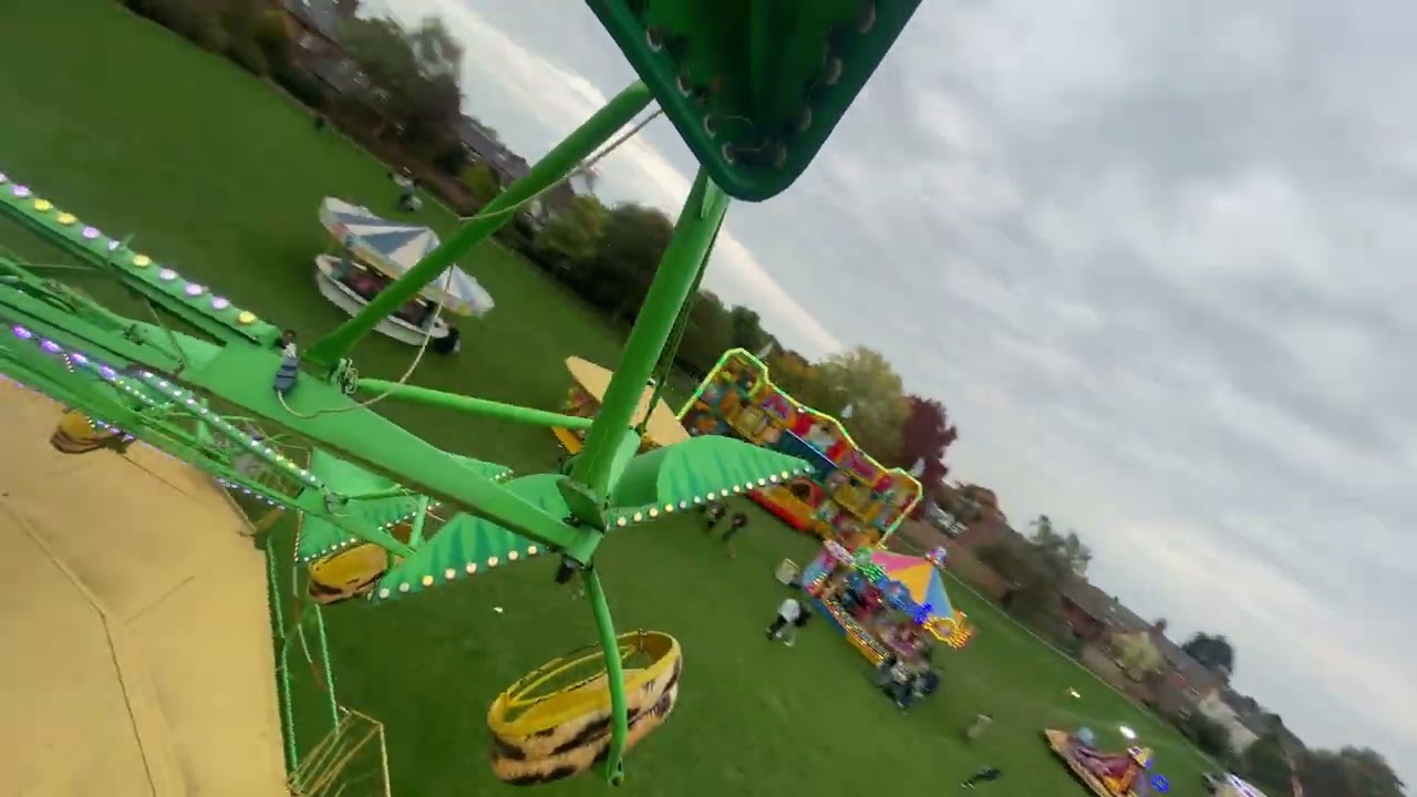 Jungle Swing Paratrooper Ride POV | Syston Fair 2025