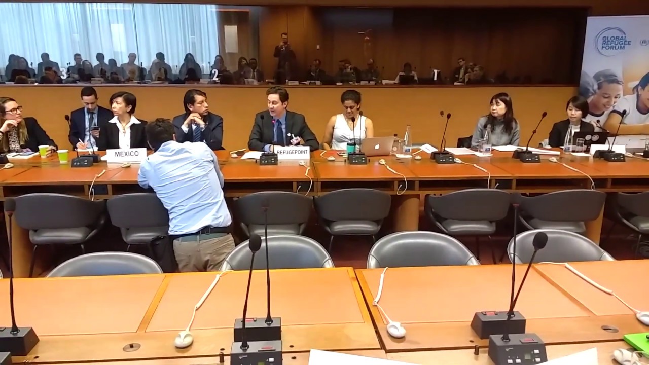 RefugePoint’s ED, Sasha Chanoff, Presents the Refugee Self-Reliance Initiative’s Pledge, GRF