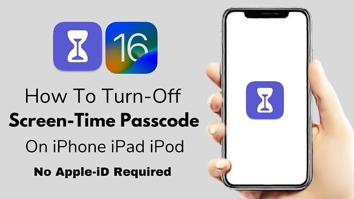 How to take off screen time on iphone without passcode