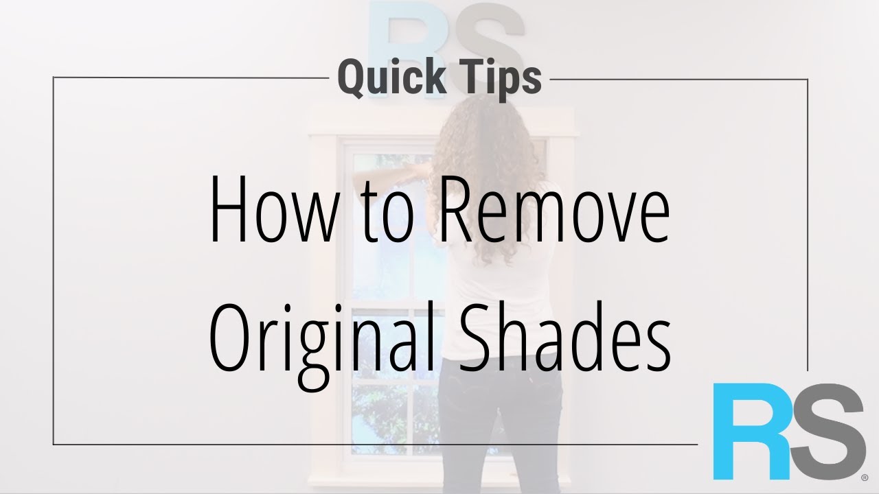How to Remove Original Pleated Shades Redi Shade YouTube