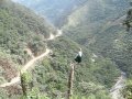 Amazing Zip Line ! fly over the Death Road #challenge #zipline #adventure #crazy #usa
