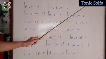 Tonic Solfa ( Basic Course ) Practice for 3/4 Time