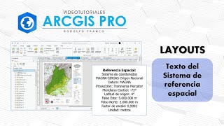ArcGIS Pro  Layouts  Texto del Sistema de Referencia Espacial