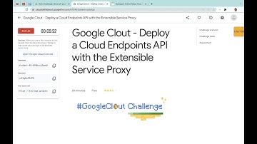 Google Clout - Deploy a Cloud Endpoints API with the Extensible Service Proxy #GoogleClout_Set_11
