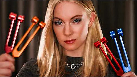 Tuning Fork ASMR Negative Energy Removal 💫 Plucking & Pulling, Binaural Beats, Reiki