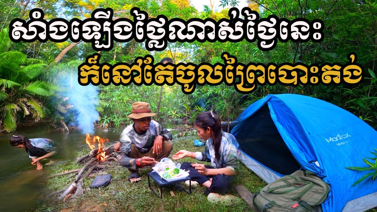Camping and Cooking in the forest and natural ការបោះតង់ និងចម្អិនអាហារនៅក្នុងព្រៃ និងធម្មជាតិ