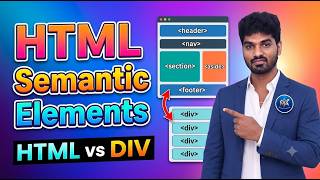 HTML Semantic Elements Explained in Tamil | Why Use Semantic Tags | SEO Friendly HTML