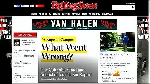 Rolling Stone Magazine Apologizes, Retracts Rape Story After Columbia University Report