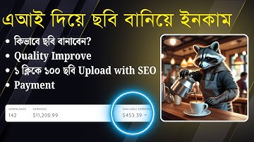 এআই দিয়ে ছবি বানিয়ে ইনকাম | ১ ক্লিকে ১০০ ছবি Upload with SEO in Adobe Stock Contributor
