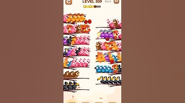 BIRD SORT 2 COLOR PUZZLE GAME🐦       LEVEL 309
