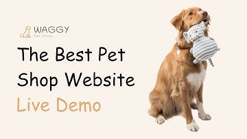 Waggy, The Best Pet Shop Website Template || Live Demo || Pet Shop Template || Design & DevCode