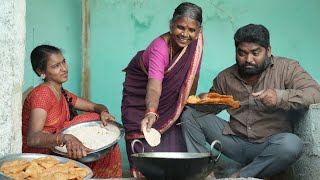 సంక్రాంతి అత్త కోడళ్ళు | సకినాలు- గారెలు |Sankranthi | Gangavva comedy | My Village Show image
