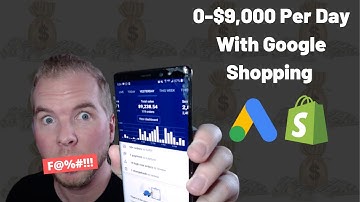 0 - $9,000 Per Day With Google Shopping And Shopify Dropshipping