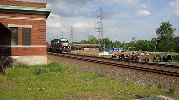 NS westbound local passes Bound Brook NJ