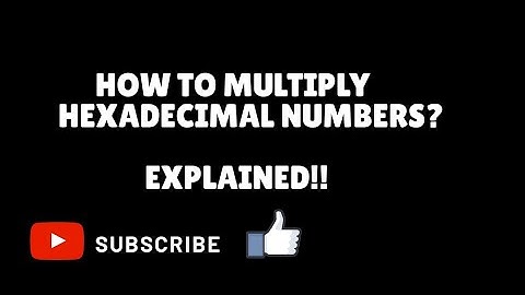 How to multiply Hexadecimal numbers ?  Hexadecimal multiplication Explained . VERY EASY