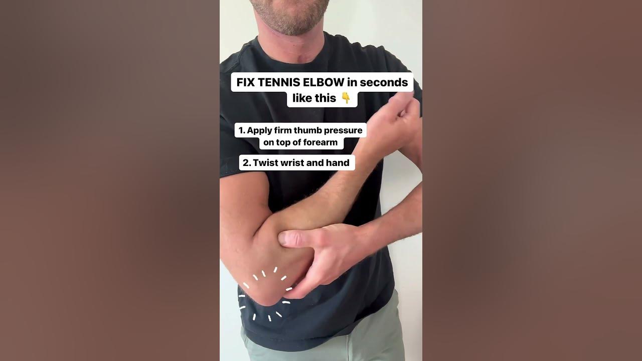FIX TENNIS ELBOW In SECONDS