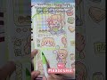 AESTHETIC KAWAII GREEN JOURNAL #sticker #journalwithgie #fypシ゚viral #journaling #asmr #washitape