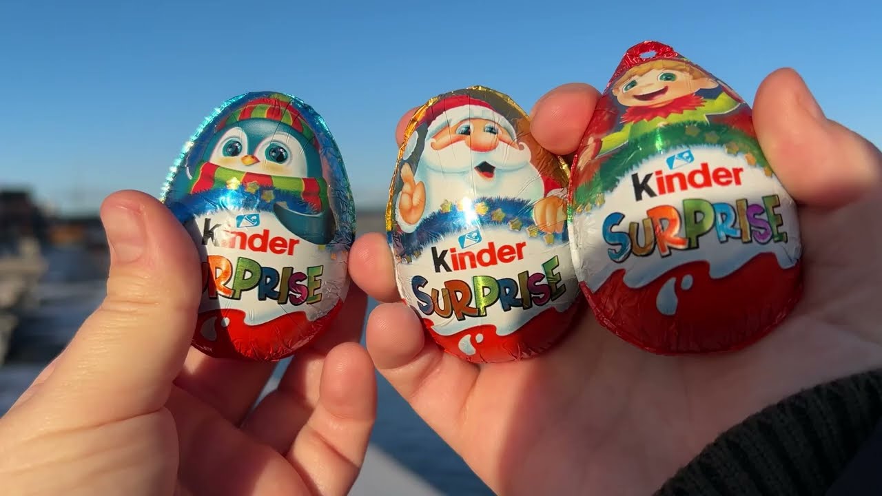 Opening Christmas kinder surprise eggs 2025 compilation 