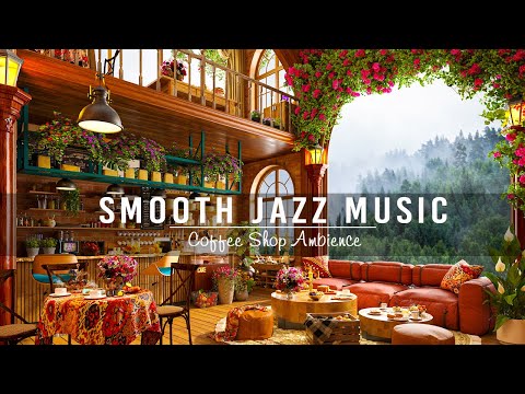 Jazz Relaxing Music in Cozy Coffee Shop Ambience ☕ Smooth Jazz Instrumental Music for Study, Work